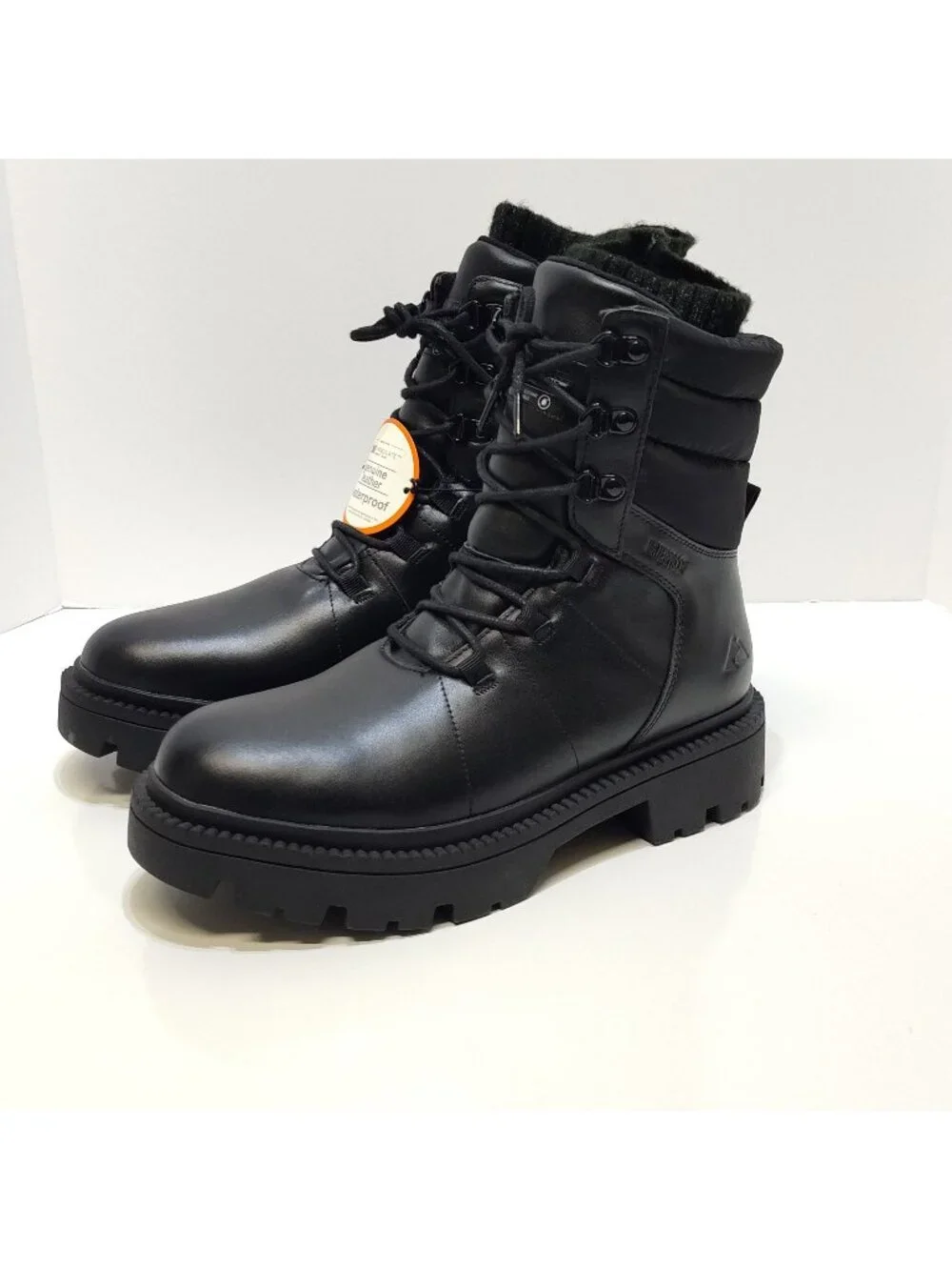 Ozark Trail Women 10 Combat Snow Boots Waterproof Leather 400g Thinsulate NWT